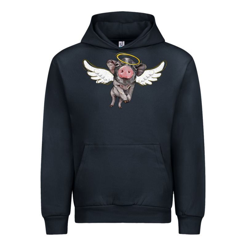 Angel Baby Pig Urban Hoodie by BarkalooDesign | Teevron