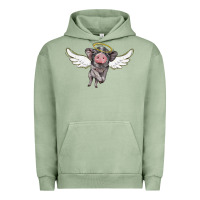 Pigment Oil Green angel baby pig Urban Hoodie - BarkalooDesign
