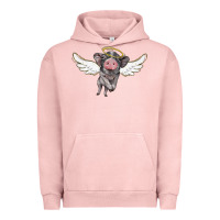 Pigment Salmon angel baby pig Urban Hoodie - BarkalooDesign