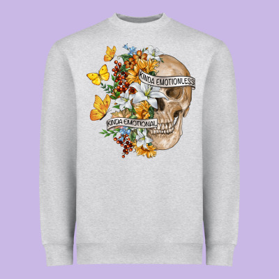 Heavyweight Sweatshirt Kinda Emotional Kinda Emotionless