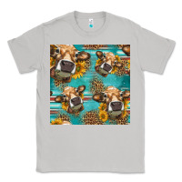 Moon Dust western sunflowers cow seamless pattern Classic Tee - HRA Design Shop
