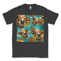 Smoke western sunflowers cow seamless pattern Classic Tee - HRA Design Shop