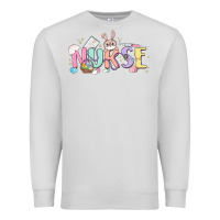 Dove Grey easter nurse Premium Sweatshirt - MaliasSmallBusiness