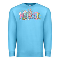 Ocean Blue easter nurse Premium Sweatshirt - MaliasSmallBusiness