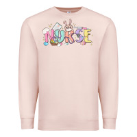 Pale Pink easter nurse Premium Sweatshirt - MaliasSmallBusiness