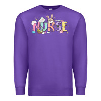 Purple easter nurse Premium Sweatshirt - MaliasSmallBusiness