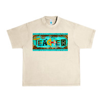Sandshell teacher license plate Urban Heavy Tee - BarkalooDesign