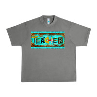 Tornado teacher license plate Urban Heavy Tee - BarkalooDesign