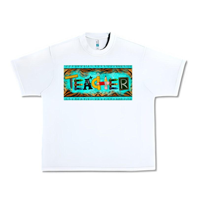 Teacher License Plate Urban Heavy Tee by BarkalooDesign | Teevron