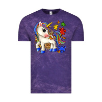 Cloud Purple autism unicorn Vintage Tee - Zillion Design Studio