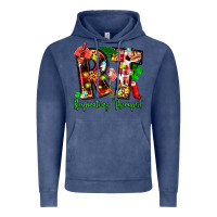 Vintage Denim christmas respiratory therapist Vintage Hoodie - Zillion Design Studio