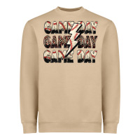 Mushroom game day game day baseball lightning bolt Heavyweight Sweatshirt - Zillion Design Studio