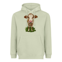 Matcha simmental heifer Heavyweight Hoodie - LillyAllenDesigns