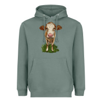 Sage simmental heifer Heavyweight Hoodie - LillyAllenDesigns