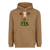 Toasted Coconut simmental heifer Heavyweight Hoodie - LillyAllenDesigns