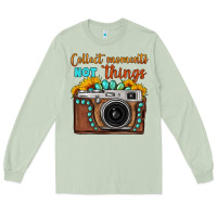 Matcha collect moments not things sunflower gemstone vintage camera Long Sleeve Tee - FaDigitalArtStudio