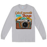 Moon Dust collect moments not things sunflower gemstone vintage camera Long Sleeve Tee - FaDigitalArtStudio