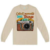 Mushroom collect moments not things sunflower gemstone vintage camera Long Sleeve Tee - FaDigitalArtStudio