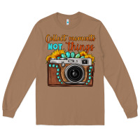 Toasted Coconut collect moments not things sunflower gemstone vintage camera Long Sleeve Tee - FaDigitalArtStudio