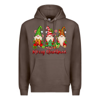 Coffee merry christmas gnomes Premium Hoodie - MaliasSmallBusiness