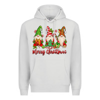 Dove Grey merry christmas gnomes Premium Hoodie - MaliasSmallBusiness