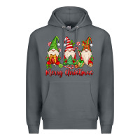 Rock merry christmas gnomes Premium Hoodie - MaliasSmallBusiness