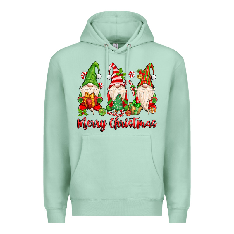 Merry Christmas Gnomes Premium Hoodie by MaliasSmallBusiness | Teevron