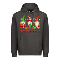 Smoke merry christmas gnomes Premium Hoodie - MaliasSmallBusiness
