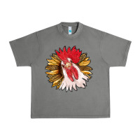 Tornado sunflower with rooster Urban Heavy Tee - RanaPortraitStore