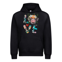 Black pig love Urban Hoodie - BarkalooDesign