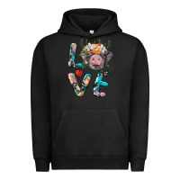 Pigment Black pig love Urban Hoodie - BarkalooDesign