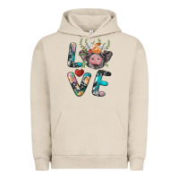 Pigment French Oak pig love Urban Hoodie - BarkalooDesign