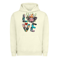 Pigment Pistachio pig love Urban Hoodie - BarkalooDesign