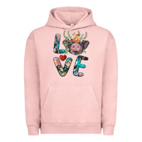 Pigment Salmon pig love Urban Hoodie - BarkalooDesign