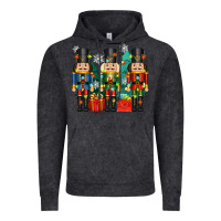 Vintage Black christmas natcrackers Vintage Hoodie - Zillion Design Studio