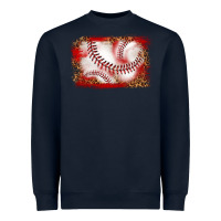 Navy baseball background Heavyweight Sweatshirt - texasbilliewilder