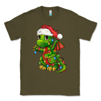 Army Green Christmas Cute Dragon Classic Tee - FaDigitalArtStudio