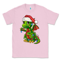 Bubblegum Pink Christmas Cute Dragon Classic Tee - FaDigitalArtStudio