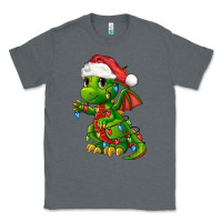 Charcoal Heather Christmas Cute Dragon Classic Tee - FaDigitalArtStudio