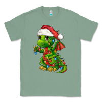 Sage Christmas Cute Dragon Classic Tee - FaDigitalArtStudio