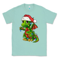 Seafoam Christmas Cute Dragon Classic Tee - FaDigitalArtStudio