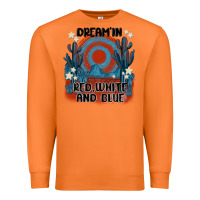 Carrot dream' in red white and blue Premium Sweatshirt - MaliasSmallBusiness