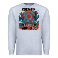 Heather Grey dream' in red white and blue Premium Sweatshirt - MaliasSmallBusiness