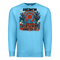 Ocean Blue dream' in red white and blue Premium Sweatshirt - MaliasSmallBusiness
