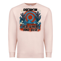 Pale Pink dream' in red white and blue Premium Sweatshirt - MaliasSmallBusiness