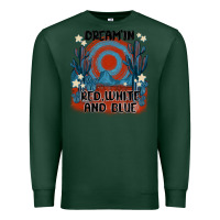 Sports Green dream' in red white and blue Premium Sweatshirt - MaliasSmallBusiness