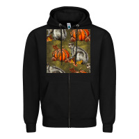 Black squirrel pumpkin seamless Zipper Hoodie - BundleAndBundleShop