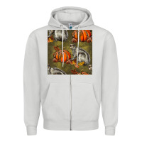 Dove Grey squirrel pumpkin seamless Zipper Hoodie - BundleAndBundleShop