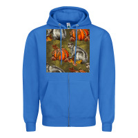 True Royal squirrel pumpkin seamless Zipper Hoodie - BundleAndBundleShop
