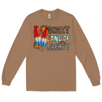 Toasted Coconut sweet land of liberty Long Sleeve Tee - RacoonDesign